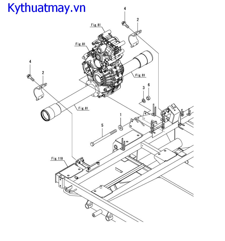 Giá đỡ  hộp số